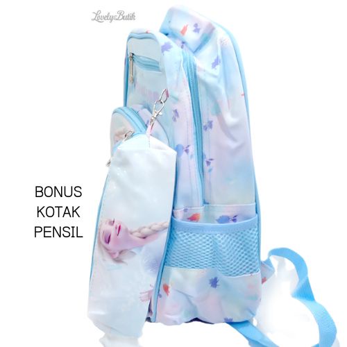 Tas Ransel Anak Sekolah SD TK Paud Anak Perempuan Premium Bag Bagpack Import Motif Karakter Lucu BONUS KOTAK PENSIL - Lovelybutik