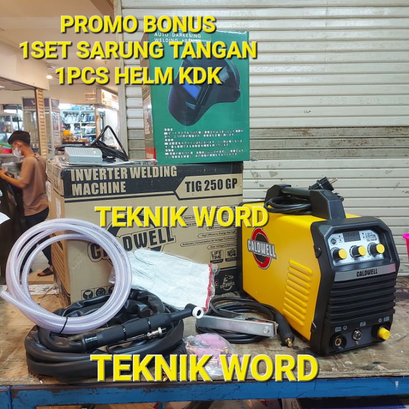 MESIN LAS ARGON CALDWELL TIG 250 GP / INVERTER LAS CALDWELL ARGON TIG 250 GP