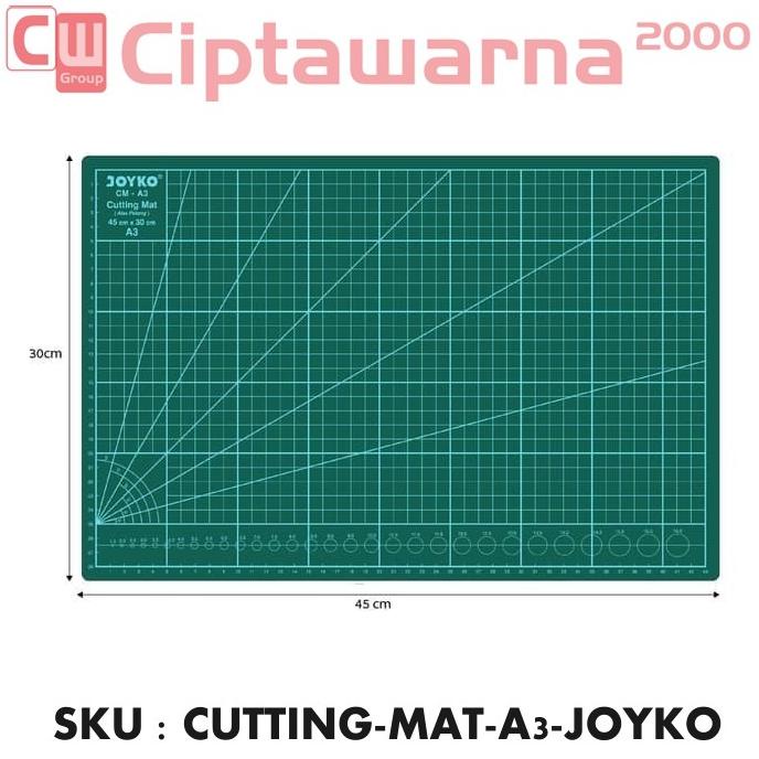 

Terlaris Cutting Mat / Alas Potong Kertas Plastik Karton Prakarya Joyko CM-A3 Termurah