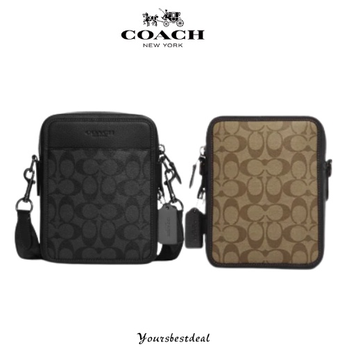 Coach Sullivan Crossbody In Signature Canvas Men Bag CC009