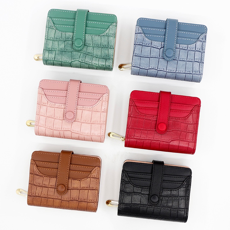 [Lms] Dompet Wanita Import Dompet Kartu Pendek Lipat Model Terbaru
