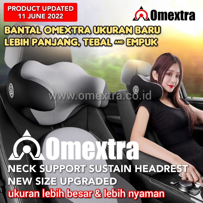Bantal Omextra Headrest Mobil Omextra Bantal Anti Pegal New Formula