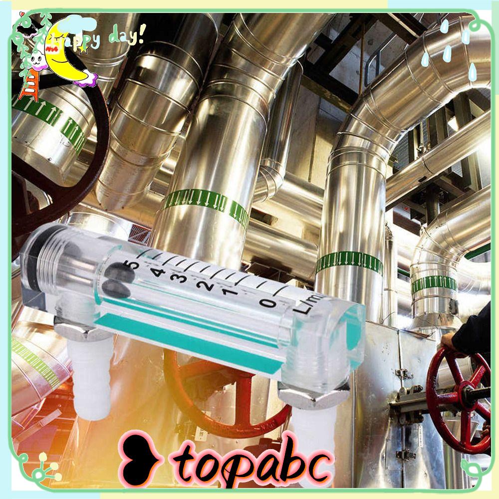 Top Air Flow Rate Gauge High Precision Transparan Dengan Pengukur Aliran Gas Pelampung Hitam