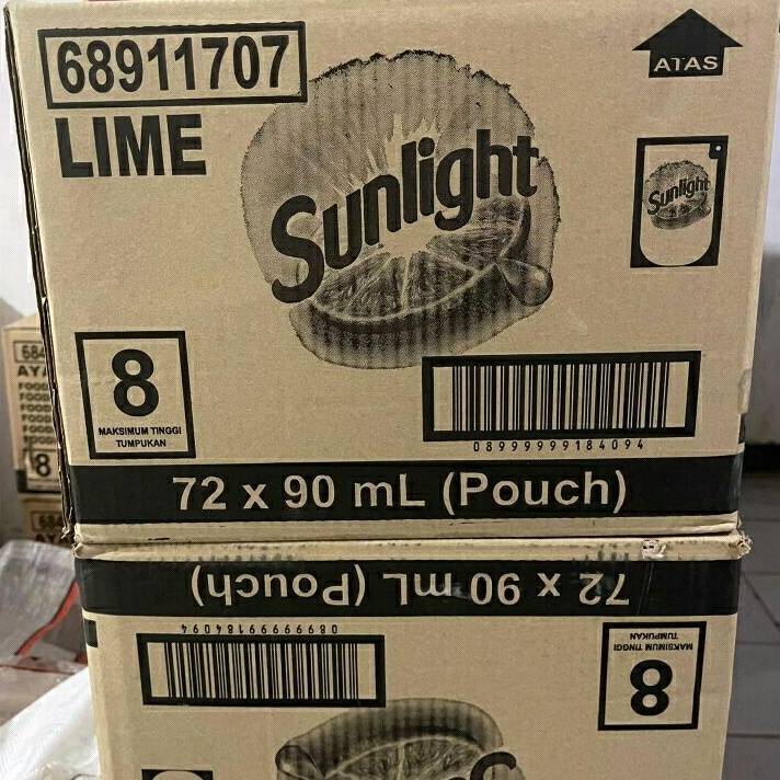SUNLIGHT LIME  (1 dus isi 72 pouch 90 ml)