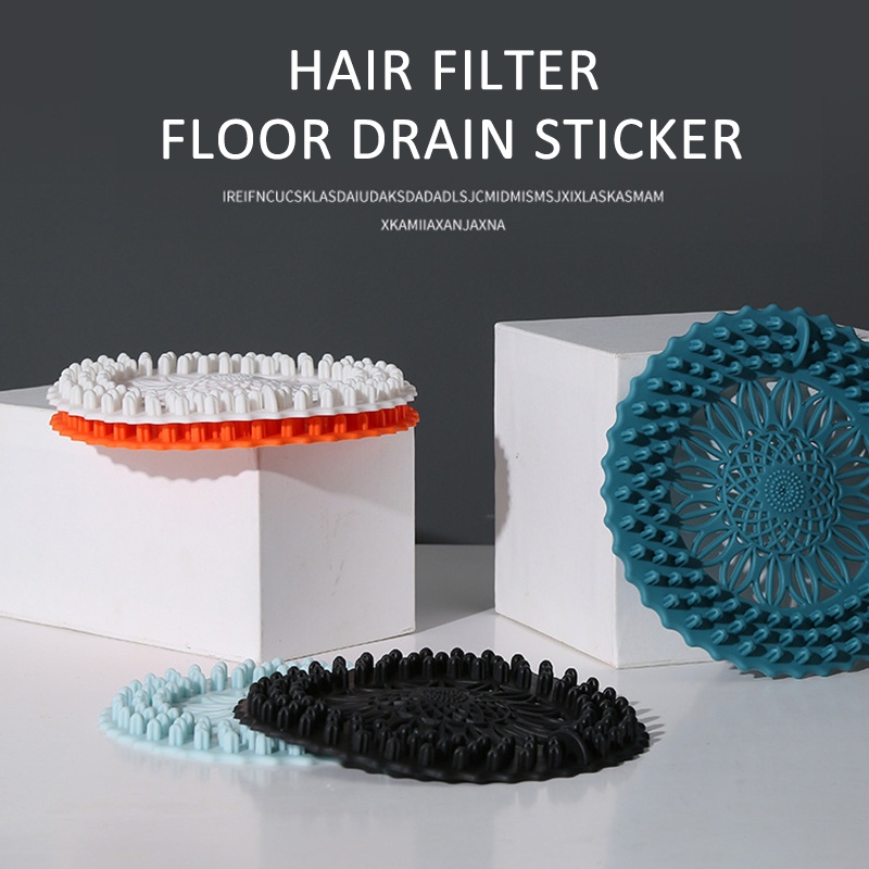 ღ Filter Mesh Saluran Pembuangan Kamar Mandi Dapur Rambut Anti-Blocking Alat Mencuci Sayuran Sampah Wastafel Lantai Drain Cover Filter