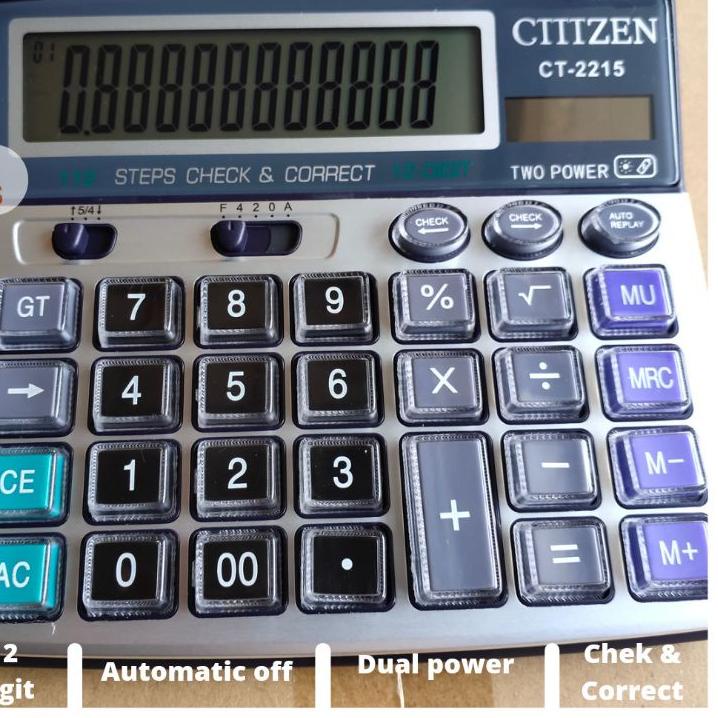 

Langsung Kirim Kalkulator Calculator Dekstop Meja Dagang 12 Digit Tombol Transparan Mika Awet Bagus Layar Terang Angka Besar Fitur Chek Ulang''