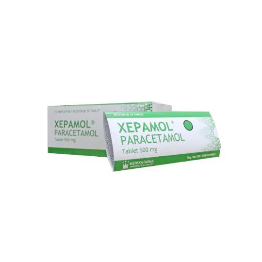 XEPAMOL 100'S TABLET METISKA / PARACETAMOL / OBAT DEMAM / OBAT PANAS