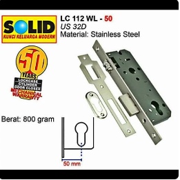 Solid lc 112 50 body lockcase roler pelor bodi kunci pintu kupu tarung