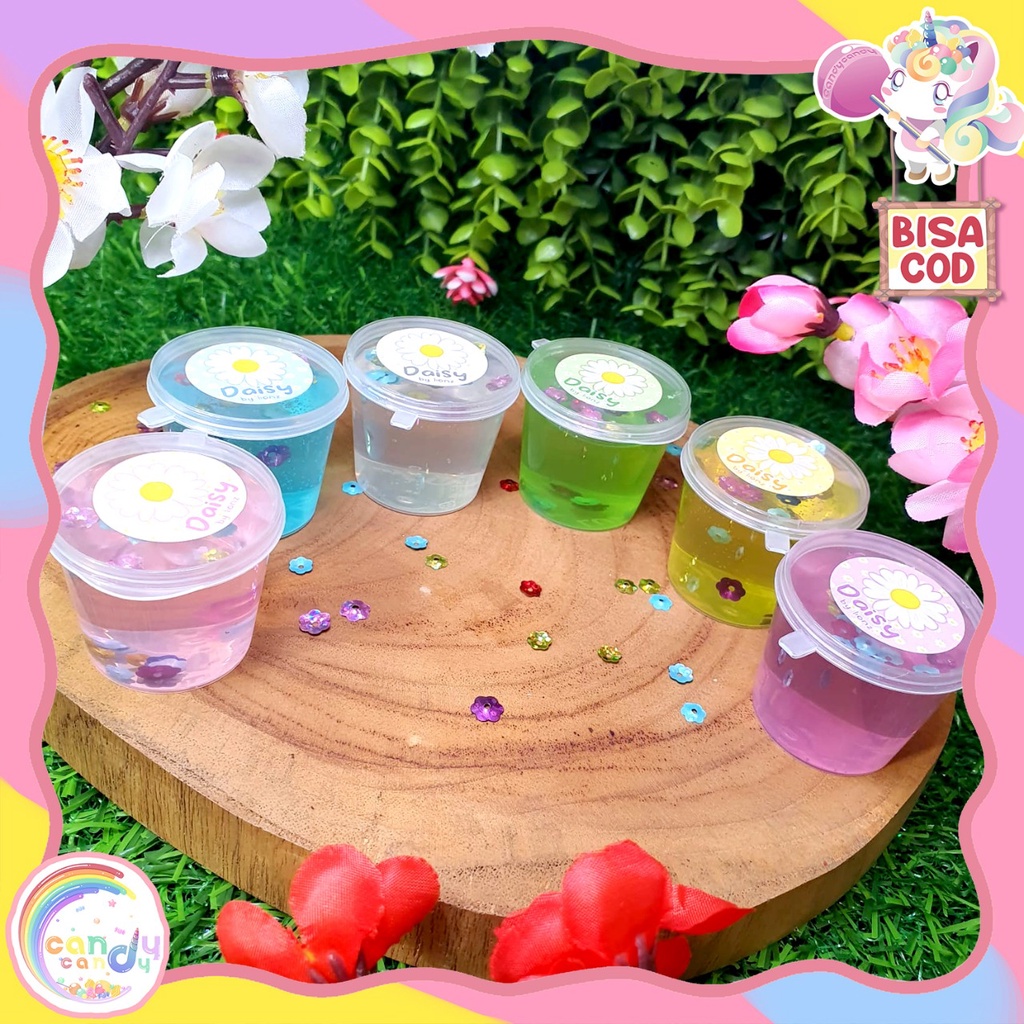 Slime Daisy Mini Cup 25ml by CandyCandy.idn