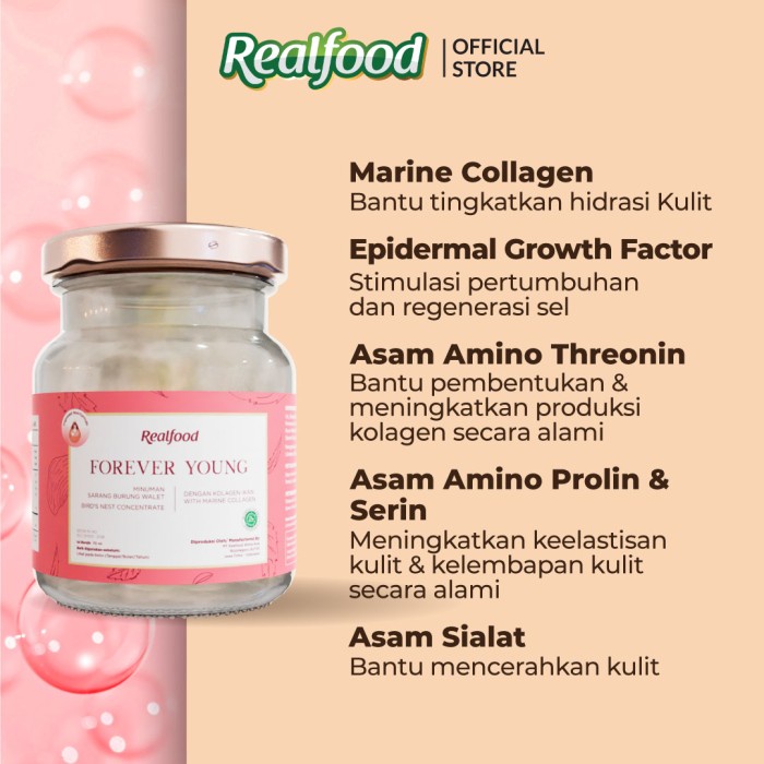 

READY-TO-DRINK-SIAP-MINUM- REALFOOD TRIAL FOREVER YOUNG MINUMAN SARANG BURUNG WALET + KOLAGEN