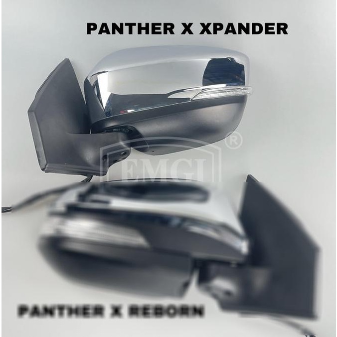 TERMURAH Modifikasi Spion Mobil Panther Touring housing Xpander - Lipat Chrome