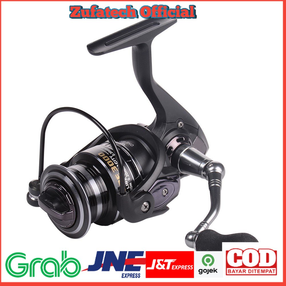 Debaone Fishman LURE 2000 Spinning Reel Pancing 5.2:1 12+1 Ball Bearing - Black   P