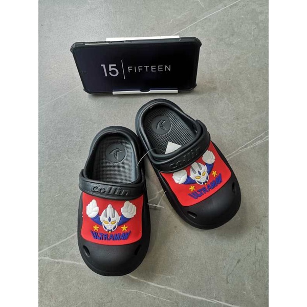 15 SHOP --- NEW ! ! SIZE:18-29 Sandal Sendal Anak Laki Laki Usia 0-4 Tahun Ultraman Bahan Eva Karet 6136-H