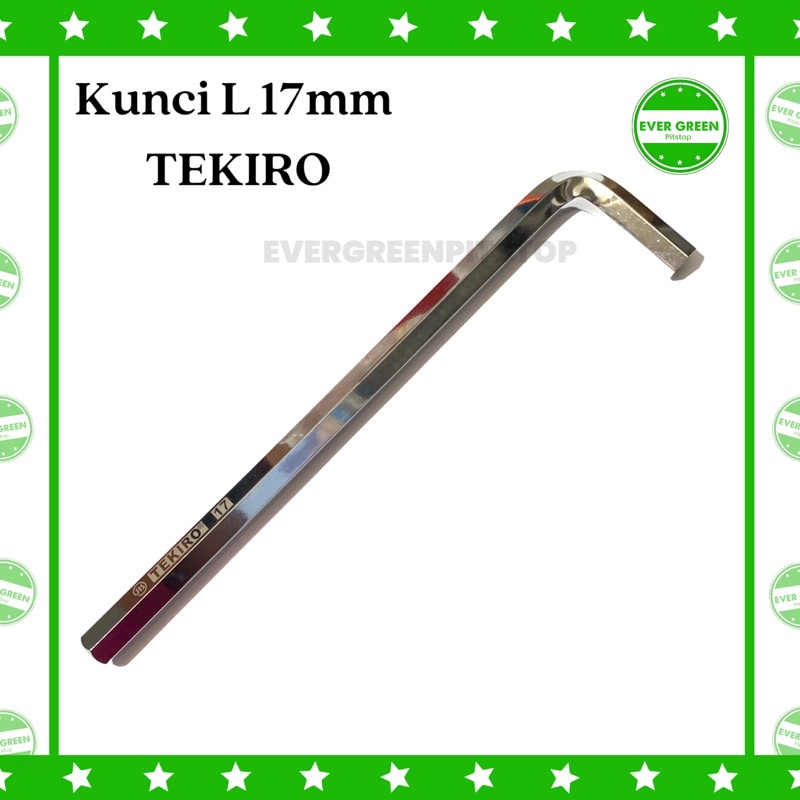TEKIRO Kunci L 17 mm Segienam Kunci L17 Hexagon Besar Segi Enam L 17mm