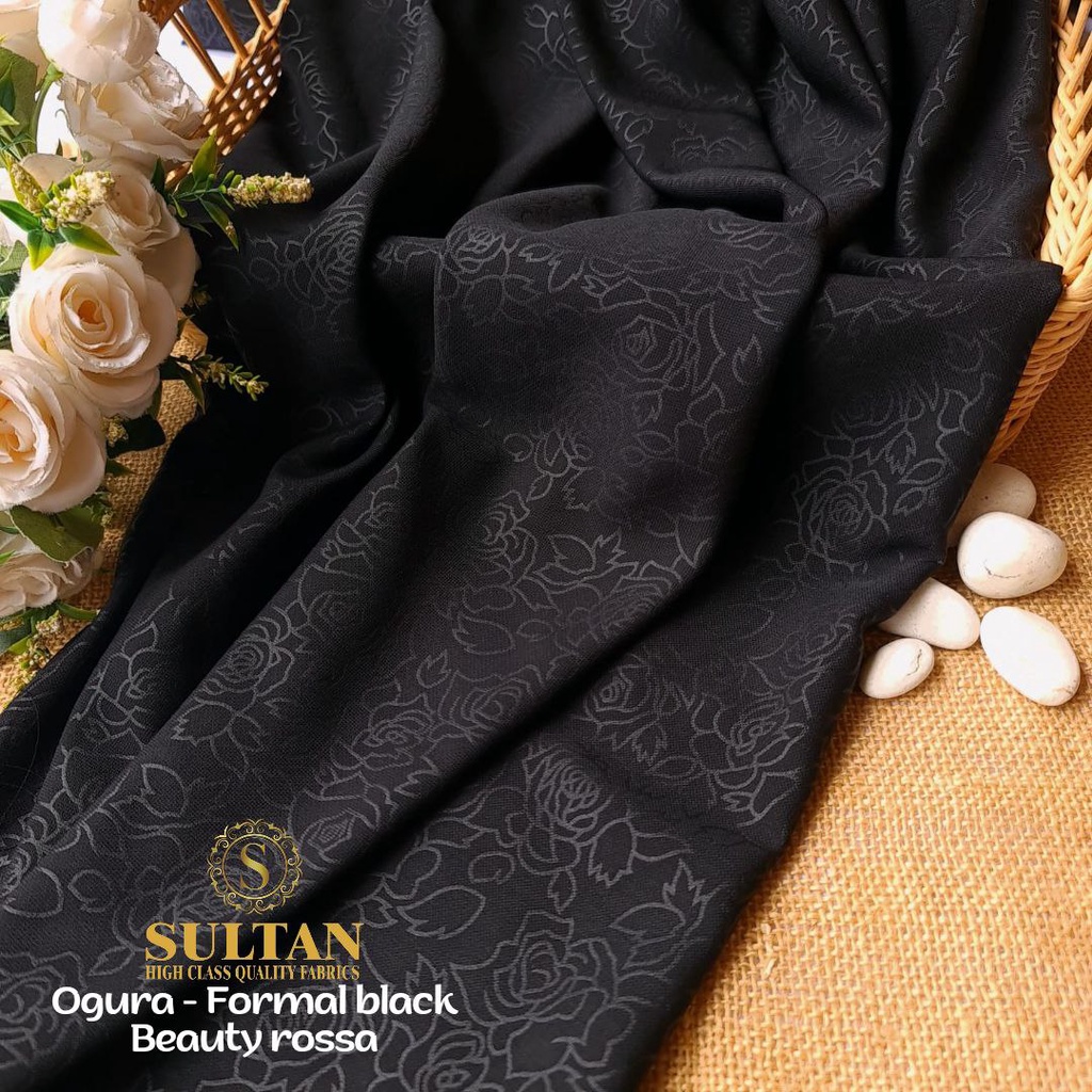 Kain Abaya Sultan Ogura Emboss Beautyrossa