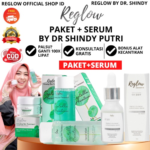 PAKET REGLOW COMBO Facial Wash Toner Cream Serum Skincare Dokter Shindy Original Official Store