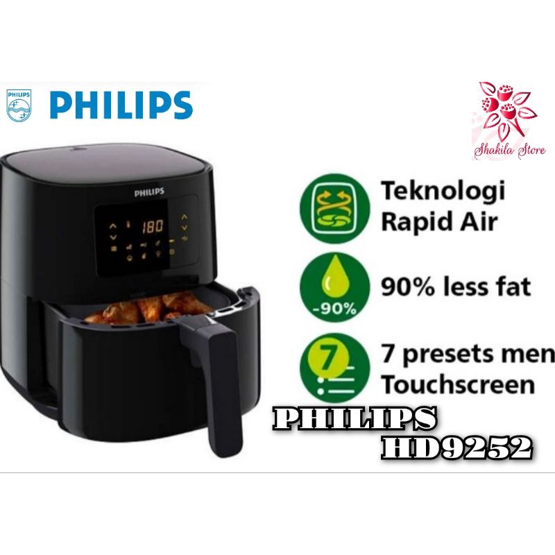 Jual PHILIPS DIGITAL AIR FRYER HD9252 ORIGINAL 4.1 LITER Shopee Indonesia