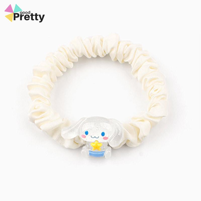 Kartun Cinnamoroll Dog Lipit Cincin Rambut Gadis Manis Lucu Tali Rambut Karet Gelang Karet - PD