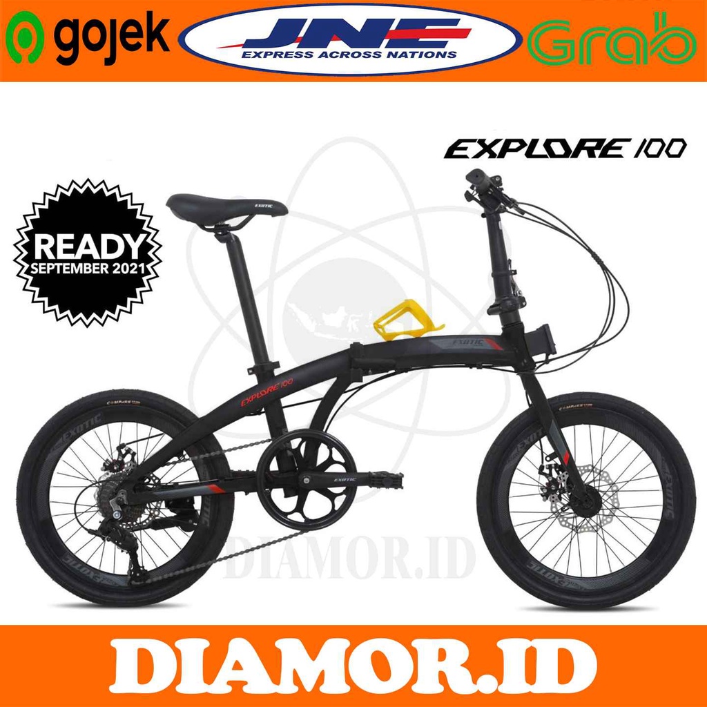 Exotic Explore 100 Sepeda Lipat 16 20 inch Alloy 8 Speed