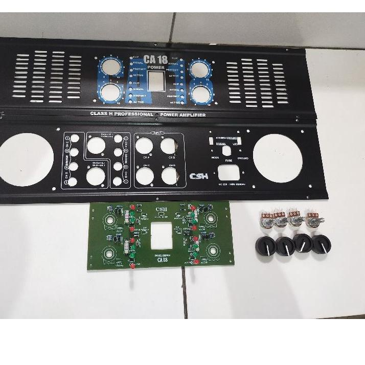 Sale plat panel ca 18+LED depan box ca 18+4kenop+4potensio mono
