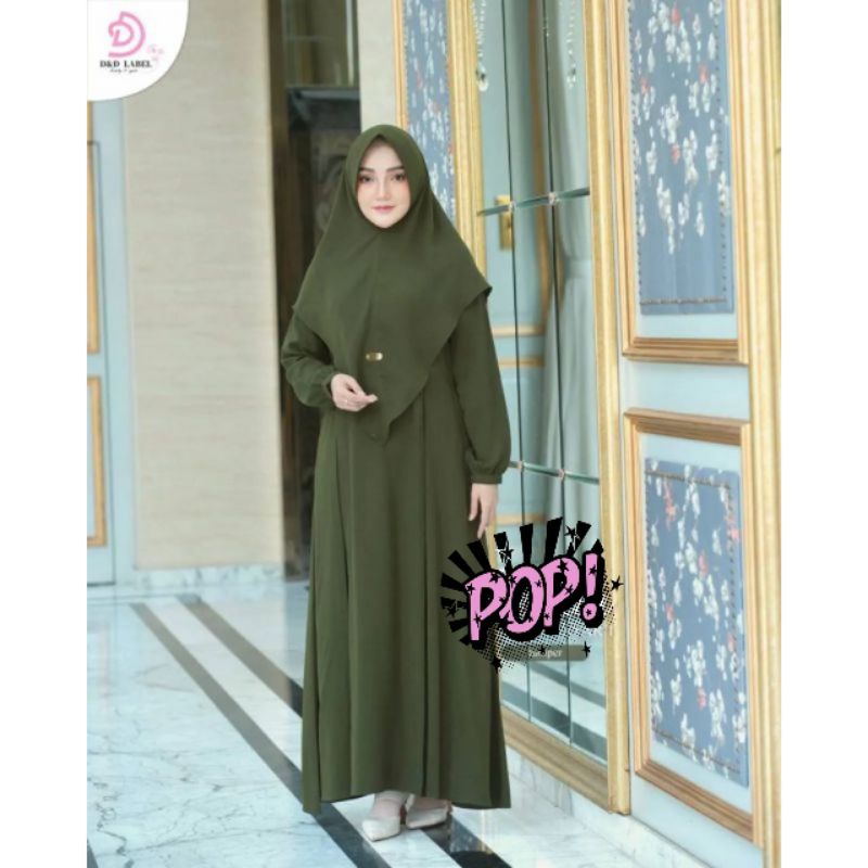 EULA SYARI - Baju Gamis Busui Dress Wanita Fashion Muslim Ukuran M L XL XXL Untuk Acara Pesta Kondan
