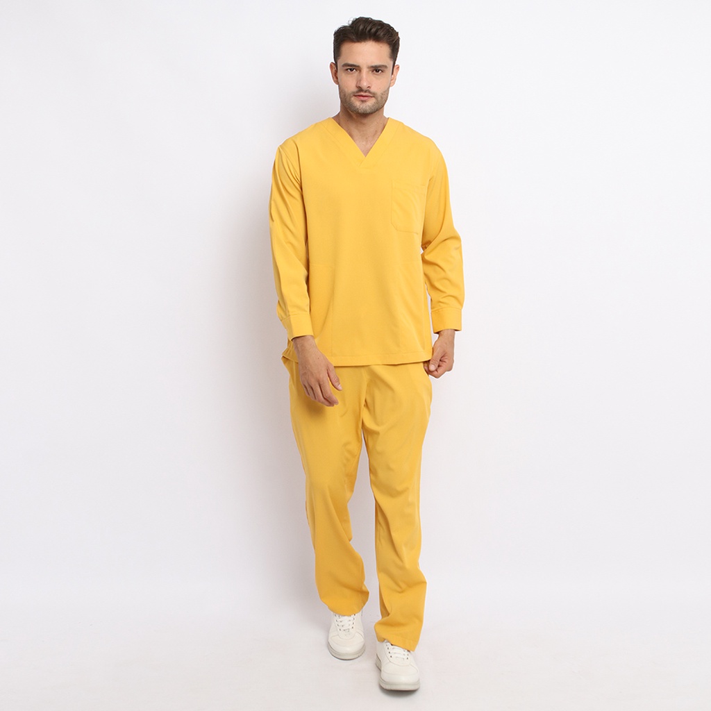 Baju Jaga VLS Scrubs on Call Stretchy Lengan Panjang