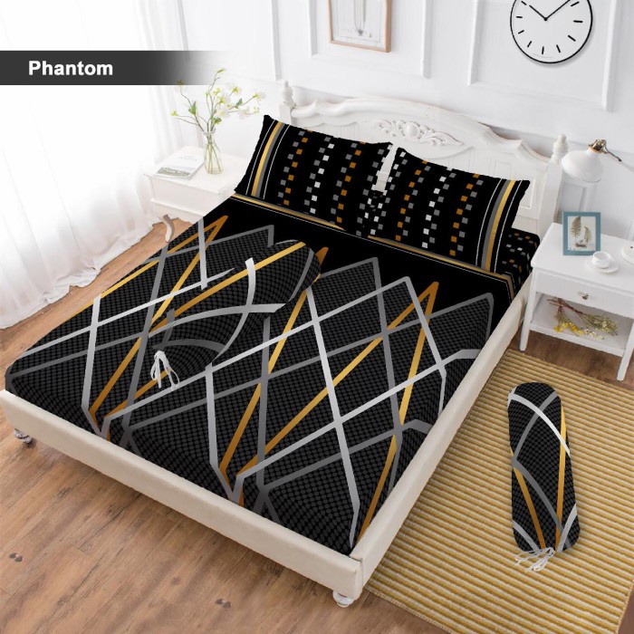 Sprei Queen Vito Phantom 160x200 cm - SPREI NO.2 {Property Off Liliy Grosir Sprei Jakarta}
