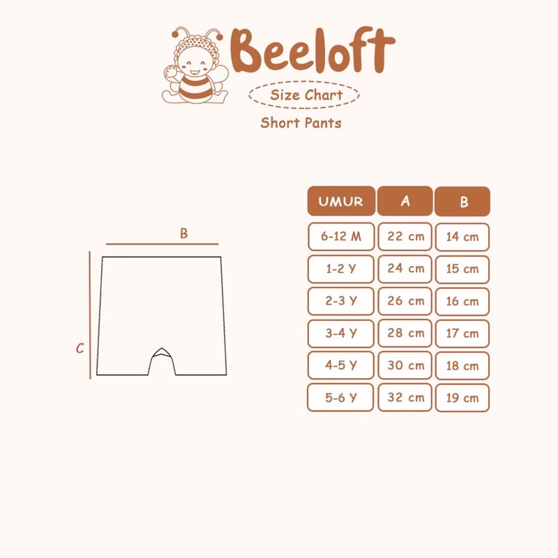 Beeloft Celana Pendek Anak - Akha Short Pants