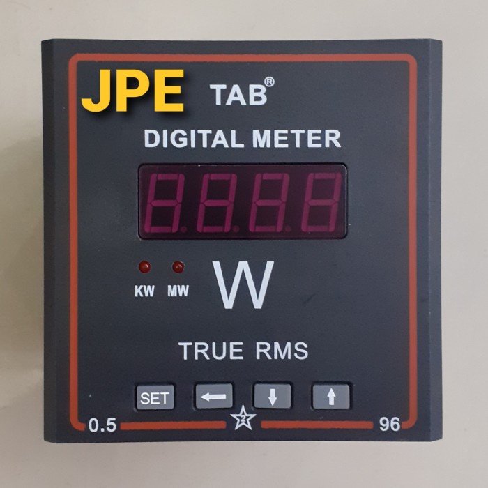Penghemat Power Watt Meter Digital 96X96 Mm Kw Meter 3 Phase 3 Wire