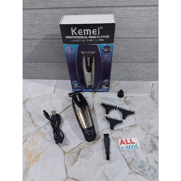 Alat Cukur Rambut Cas Hair Clipper Trimmer Kemei Km 255 ORIGINAL