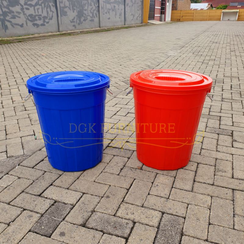 Tong Ember Bertutup Tutup Plastik 60 Liter 60L 60 L MURAH ABU MARON