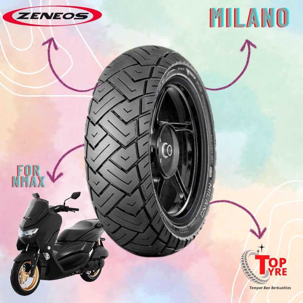 BAN MOTOR BELAKANG YAMAHA NMAX // ZENEOS MILANO 140/70 13 TUBELESS // BAN MOTOR NMAX