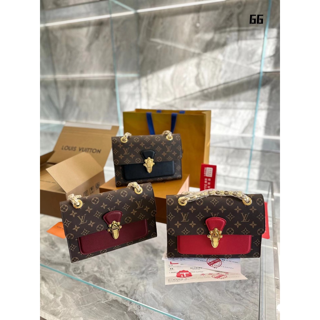 Original Louis Vuitton LV latest fashion victorie chain one shoulder messenger bag