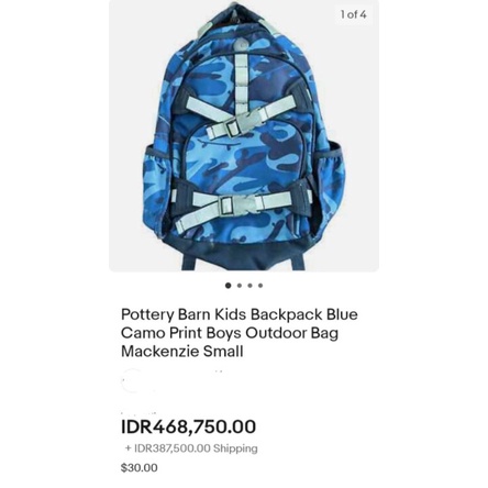 POTTERY BARN kids backpack RANSEL p❤️