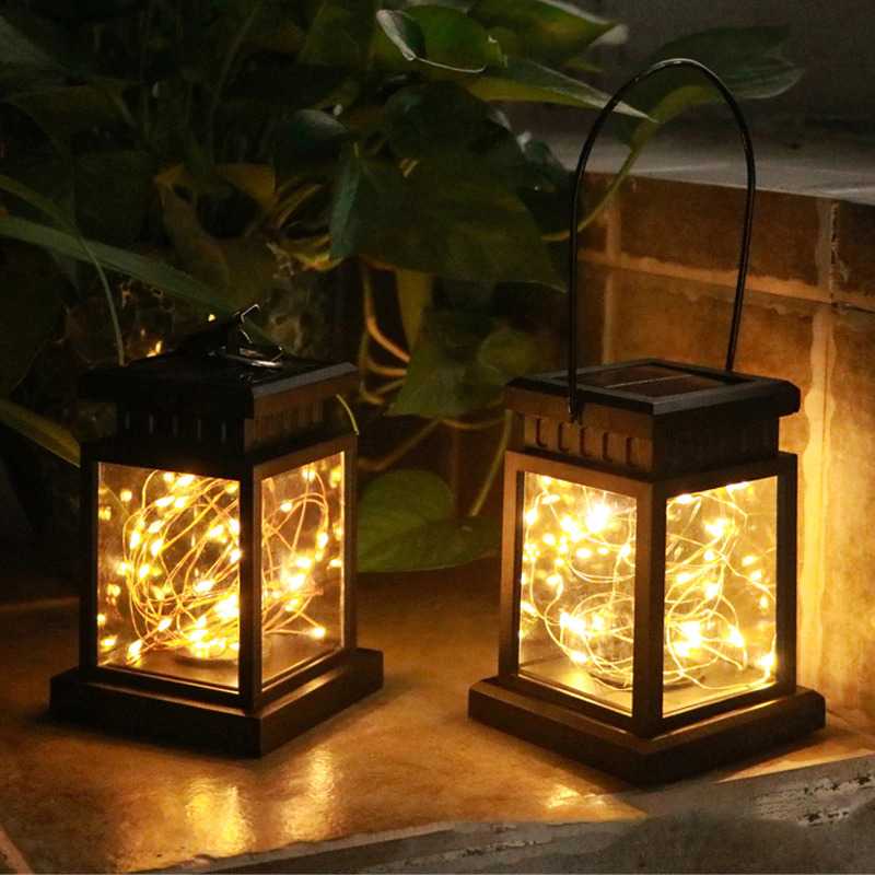 Lampu Gantung Solar Cell Tenaga Surya Outdoor Waterproof Anti Air