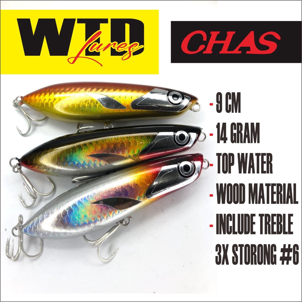 WTD Lure Umpan Top Water CHAS 9 cm 14 gram