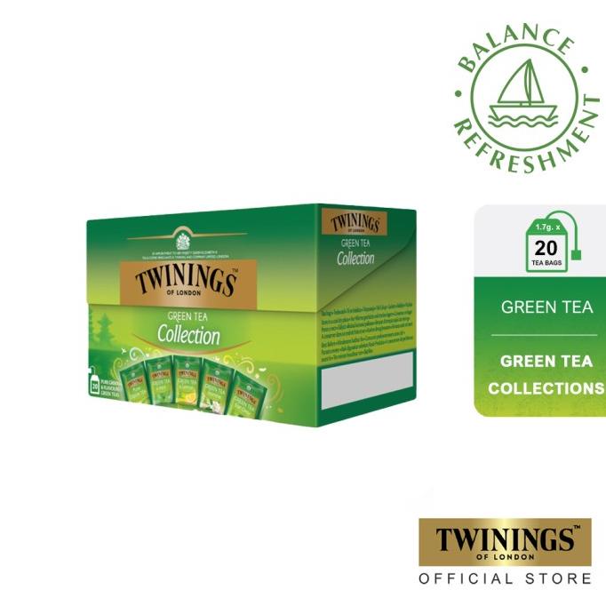 

Twinings Teh Hijau Celup Aneka Rasa Green Tea Collection Pack 20x1.7gr