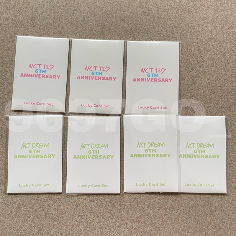 Ready stock NCT 127 NCT DREAM Anniversary MD Lucky Card set
