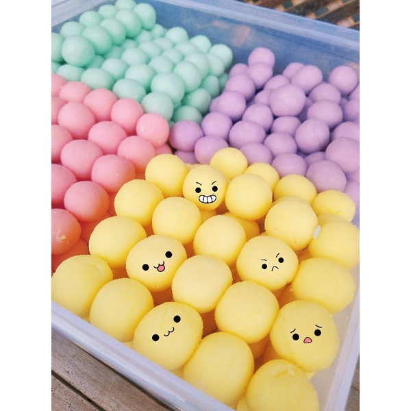 

bola susu | chewy milk ball bagea foods oleh-oleh khas lembang
