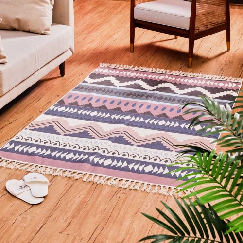 BREWSUNIQ - Scandy Patterned Area Rug 120x180cm | Karpet Lantai Scandinavian Woven Ruang Tamu