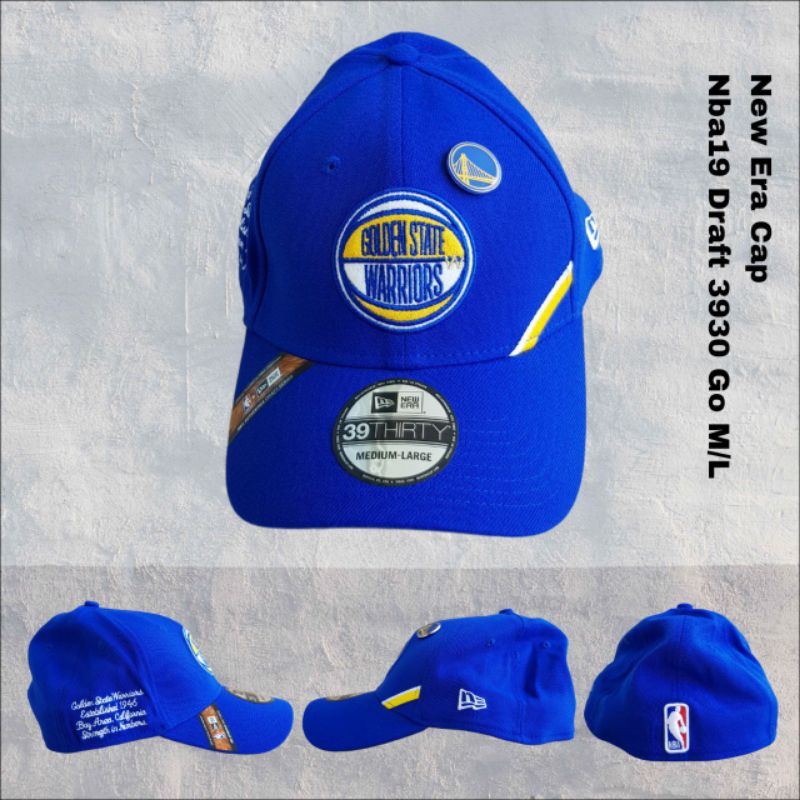 TOPI NEW ERA ORIGINAL GOLDEN STATE WARRIORS BIRU