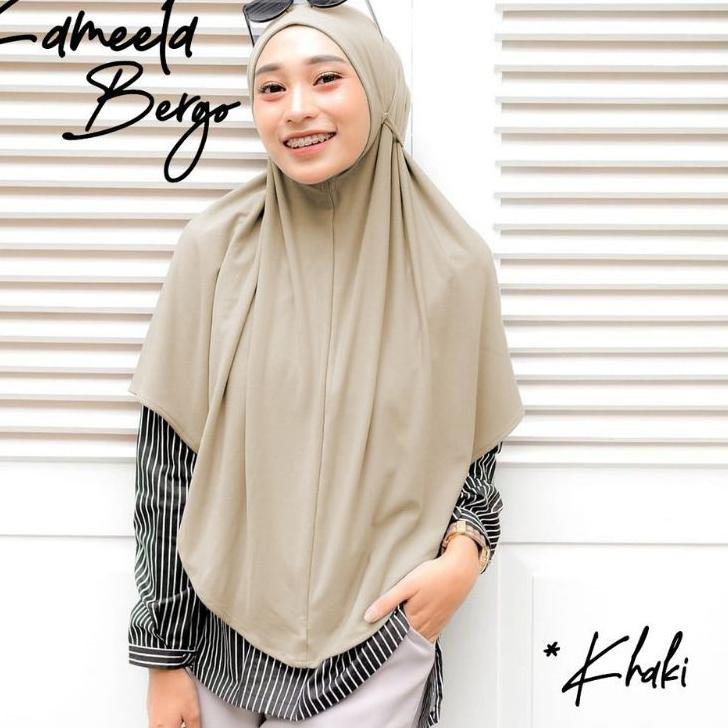New Jilbab Hijab Kerudung Bergo Khimar Instan Syari Non Pet Tali Kameela Jersey Simple Terbaru Murah