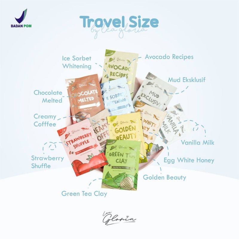 BPOM KEMASAN BARU TRAVEL SIZE LEA GLORIA 10gr