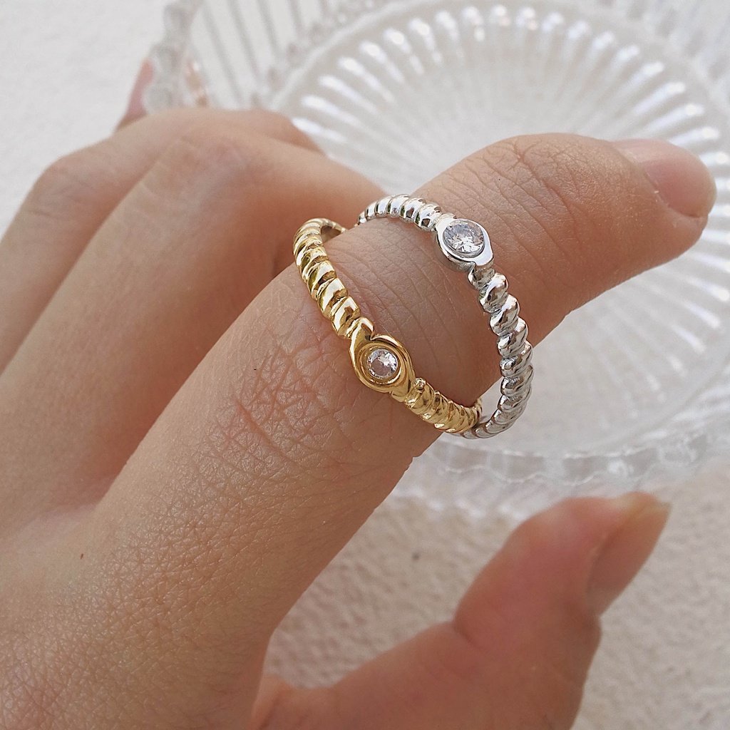 (CINCIN ANTI KARAT) LYRA RINGS - STAINLESS STEEL