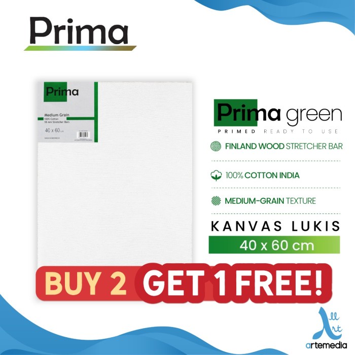 

Kanvas Kanvas Lukis Prima Green 40X60Cm Cotton Canvas