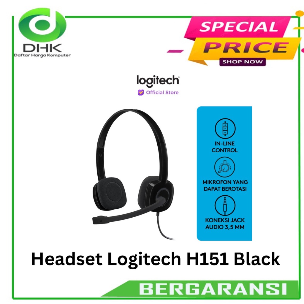 Headset Logiteh  H151 Black