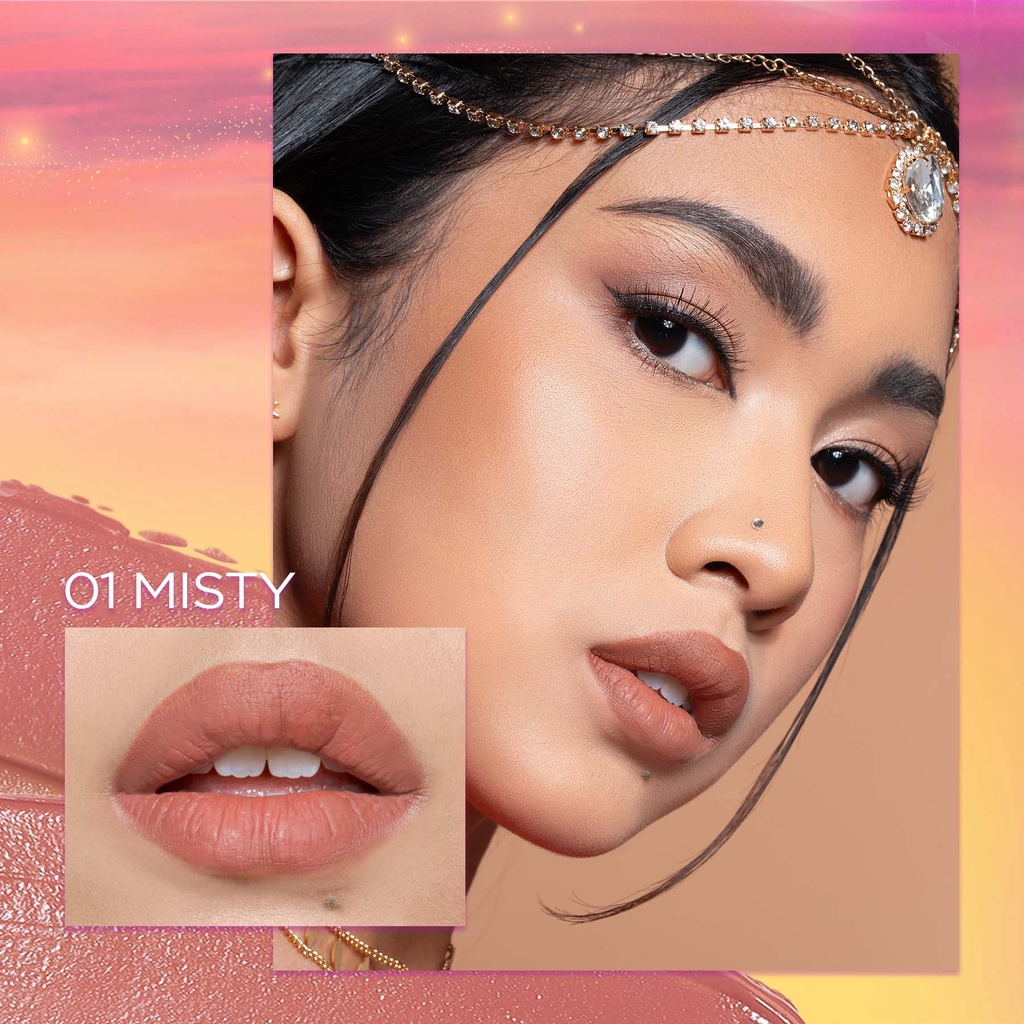 DAZZLE ME Misty Matte Lip Cream | Silky Kiss Lip Matte Non Sticky 12 Jam Tahan Air - Lipcream