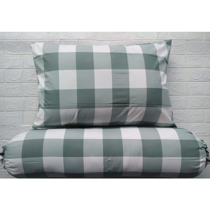 Promo Langsung Beli Sarung Bantal Tidur dan Sarung Guling Katun Kotak Premium Aesthetic Size 45x60/3