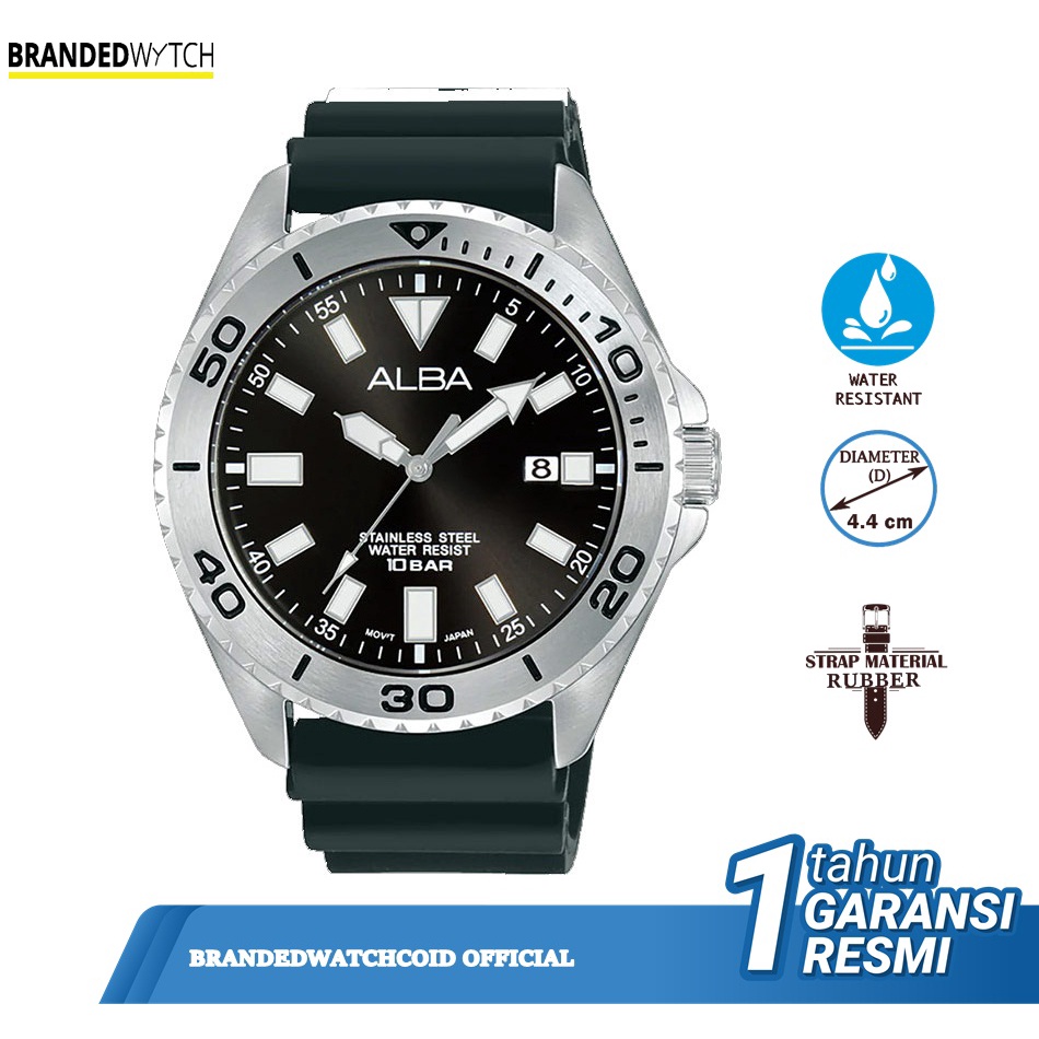 Alba AS9Q49X1 Jam Tangan Pria Alba AS9Q49 Original