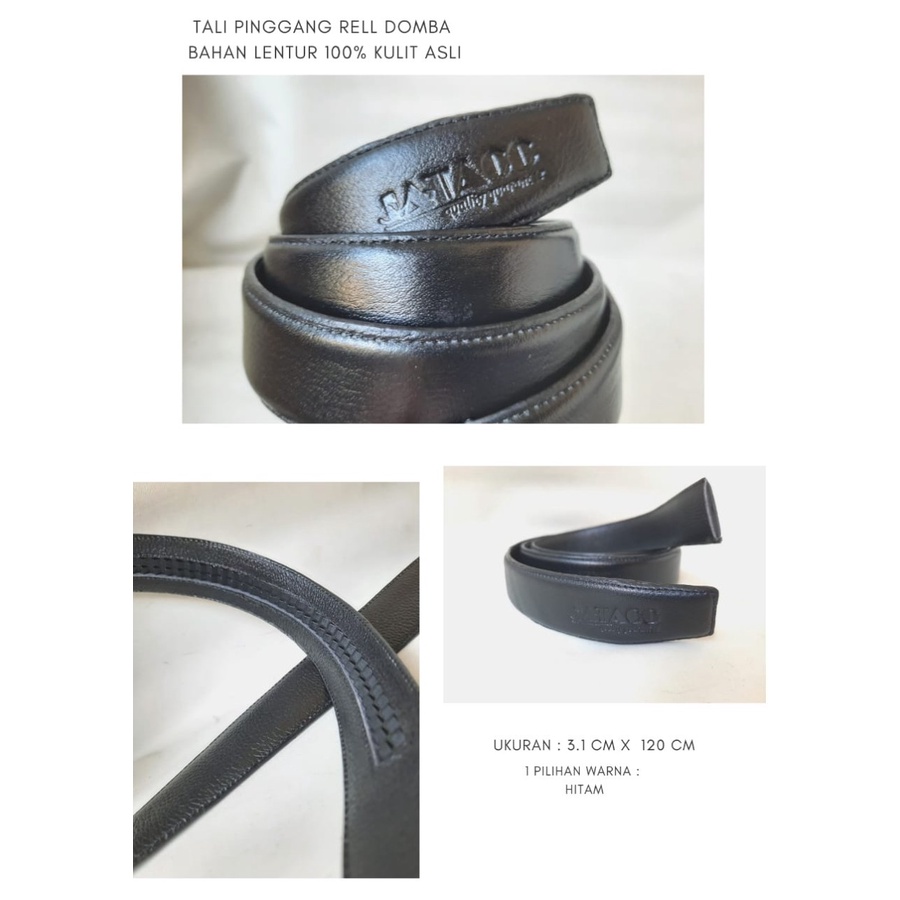Tali Sabuk Kulit Asli Rell Domba / Tali Ikat Pinggang Pria Kulit Asli